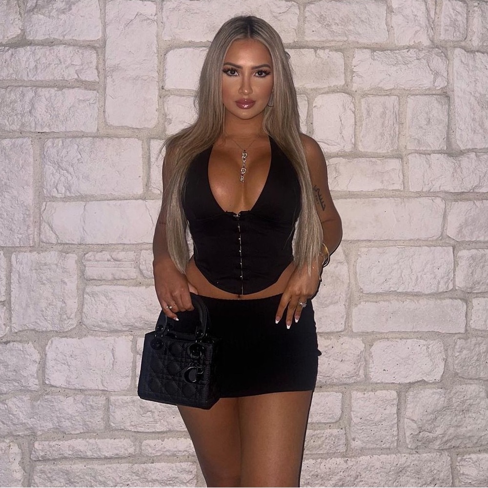 White Fox Boutique Secret Identity Bustier - Black